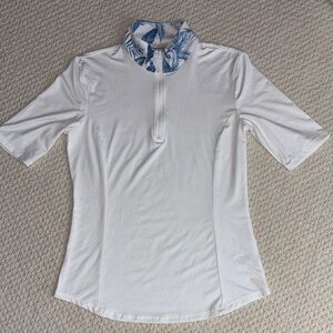 Tommy Bahama Golf Zip Front Polo Shirt